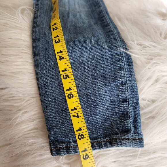 Gap Girls Overalls Size Small Distressed Denim Jeans Pants - Picture 7 of 10